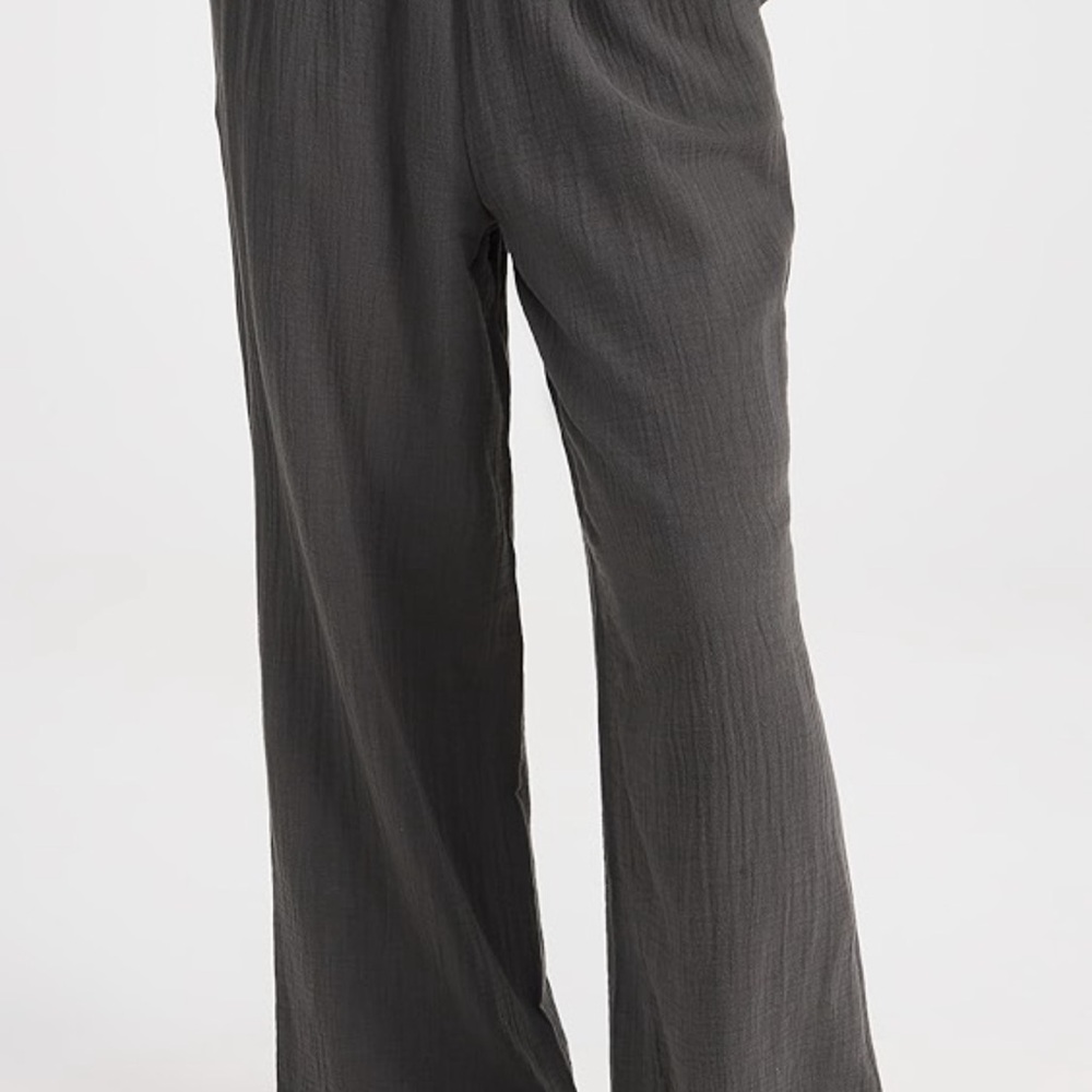 Faherty Dream Cotton Gauze Wide Leg Pant